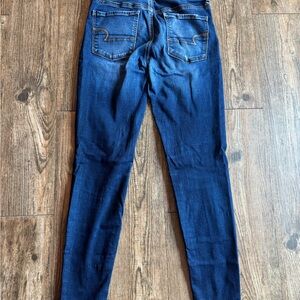 Mid Rise Blue Women's Skinny Jeans